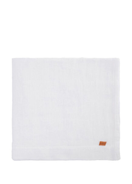 Linen Beyaz Keten Masa Örtüsü 150 x 250 cm