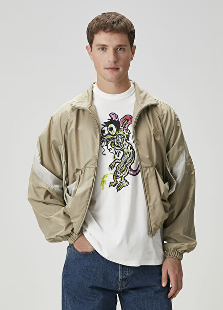 Beige Pocket Detailed Coat