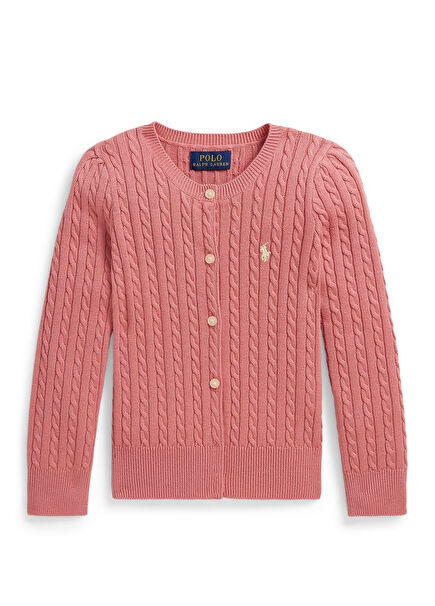 Pink Girl's Knit Cardigan