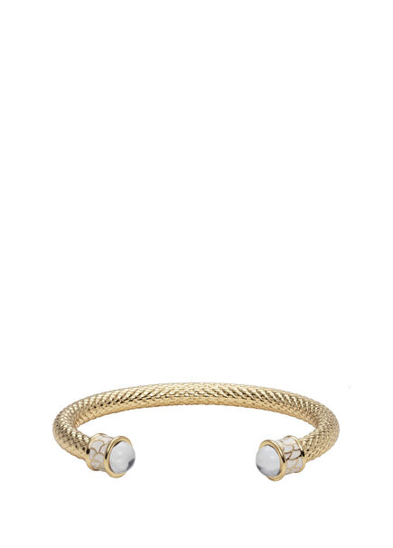Salamander Diamond Gold Torque Bangle Bracelet
