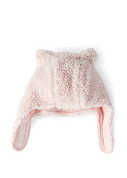 Pembe Bere ve Eldiven Kız Bebek 2'li Set