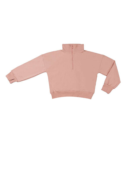 Tennis Club Somon Rengi Kız Çocuk Sweatshirt 