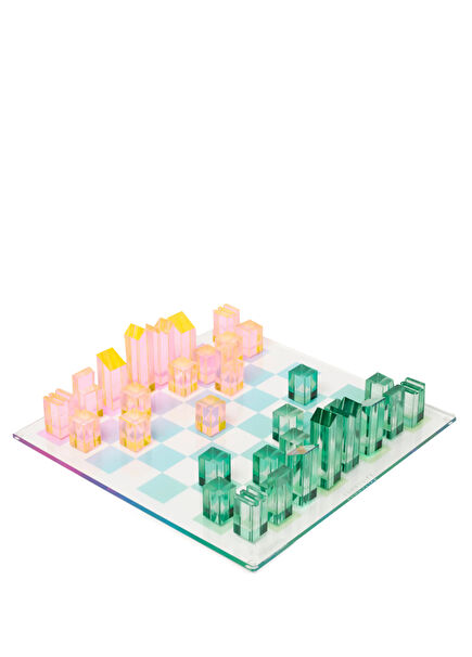 Ombre Lucite Chess Checkers Sherbert Oyun