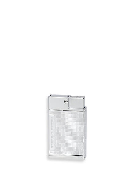 P3631A 2 Flame Shiny Silver Cigar Lighter