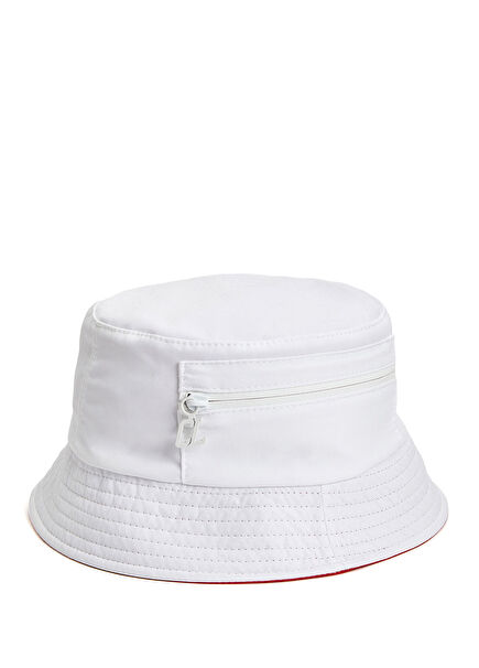 Beyaz Erkek Bucket Şapka