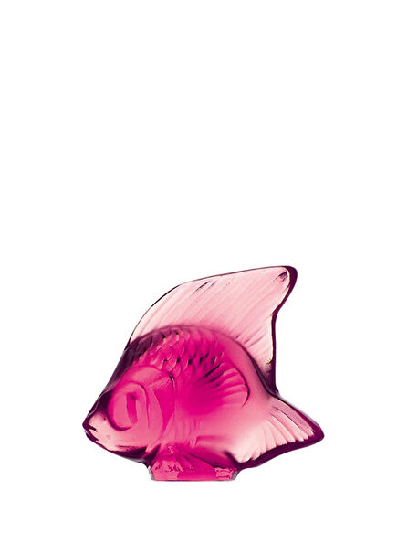 Crystal Object İn The Form Of A Pink Fish