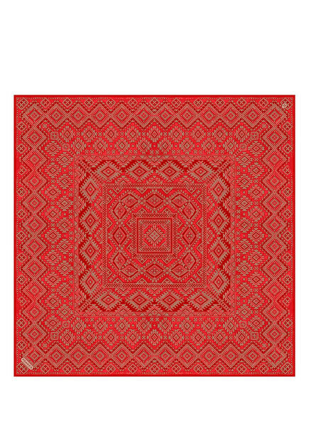Etnik Desenli Twill İpek Kadın Eşarp