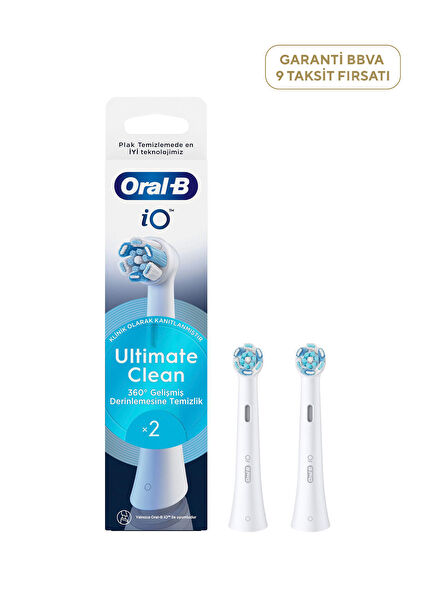 iO Ultimate Clean Beyaz 2'li Diş Fırçası Yedek Başlığı