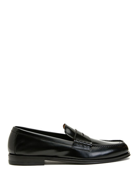Black Men's Leather Loafer