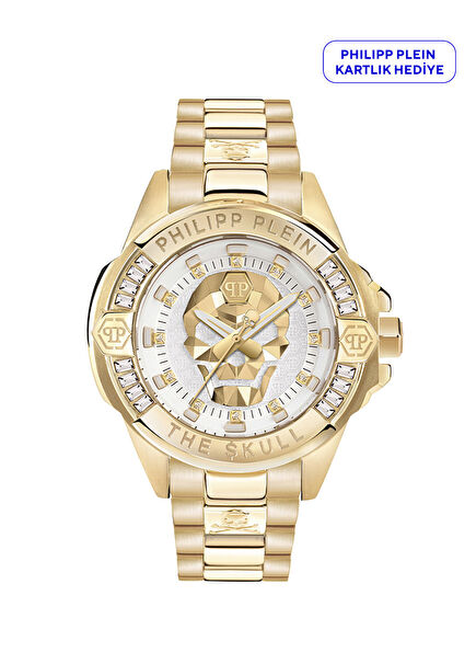 PWNAA0722 Altın Rengi Metalik Gri Unisex Kol Saati