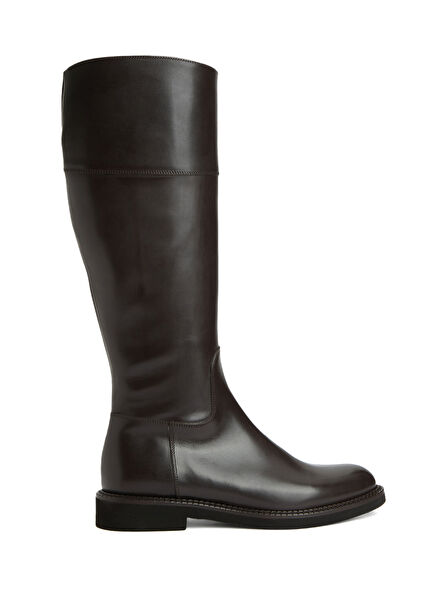 Kahverengi Kadın Deri Çizme