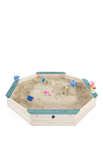 Plum Giant Turquoise Wooden Kids Sandbox