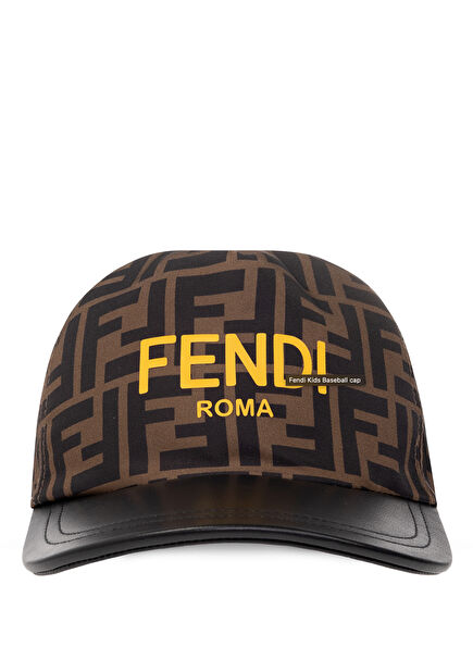 Children's Hat With Brown Logo