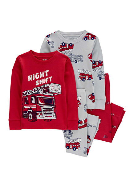 Baby Boy 4-Piece Pajama Set