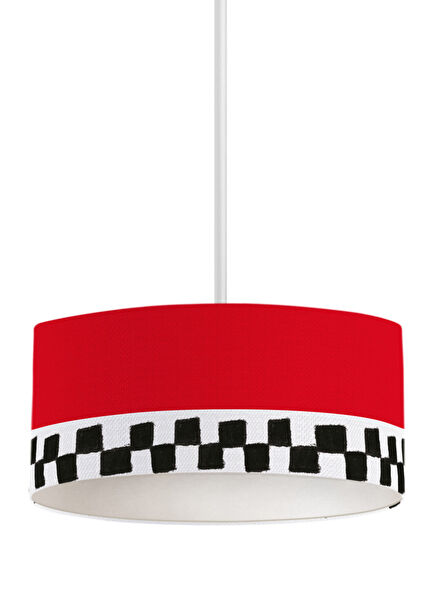 Ready Steady Go Kırmızı Çocuk Odası Tavan Aydınlatma 