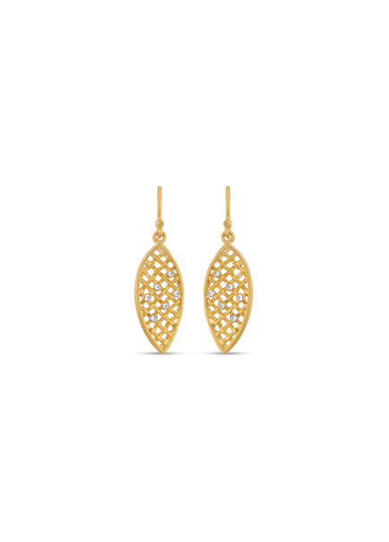 24K Gold Women's Earrings Set with Diamonds