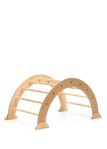 Montessori Pikler Wooden Stair Ramp Rainbow Climbing Set Activity Toy