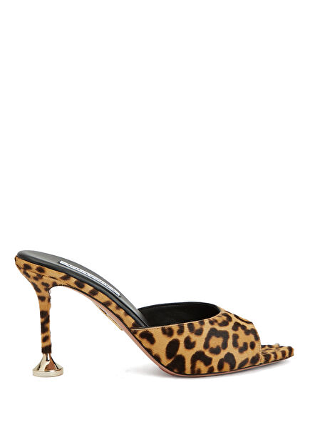 Leopard Women's Leather Slippers