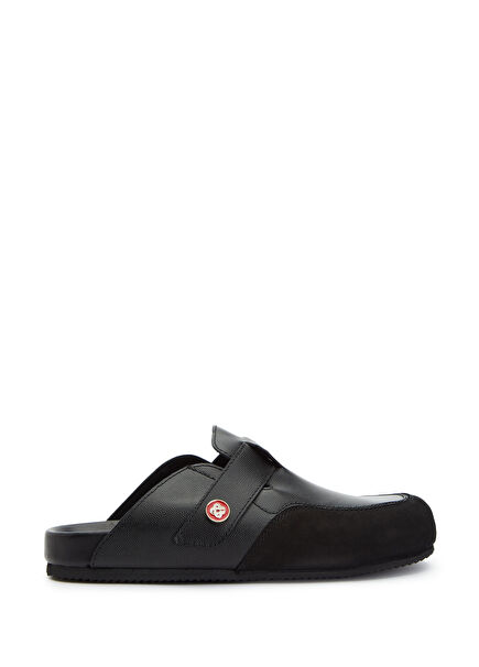 Siyah Dokulu Erkek Deri Terlik