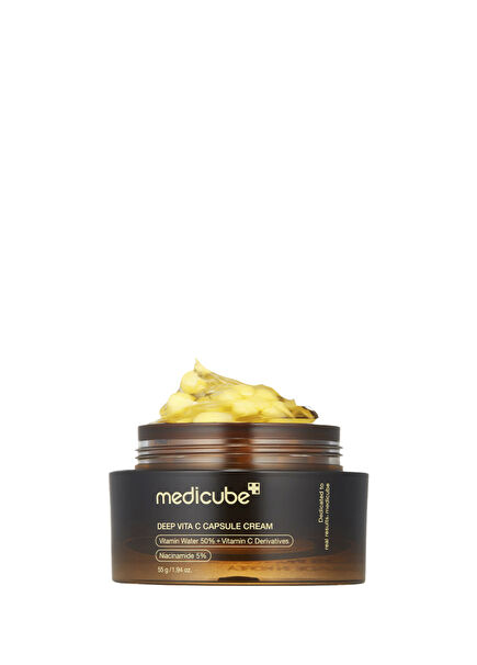 Deep Vita C Capsule Cream Leke Karşıtı ve Parlatıcı 5 Çeşit C Vitaminli Kapsül Yüz Kremi 55 gr