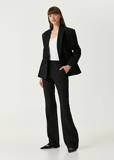 Black Wool Pants