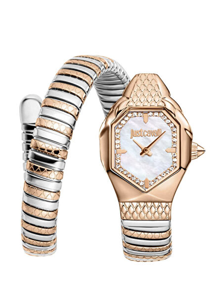 JC1L369M0075 Metallic Grey Rose Gold Steel Women's Wristwatch