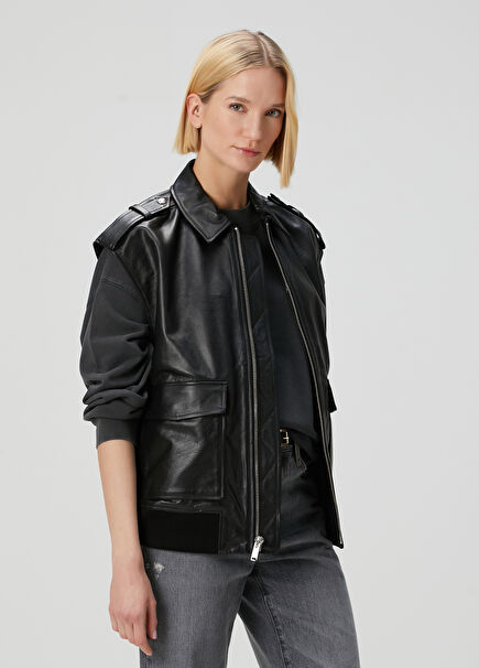 Sonnie Black Leather Vest