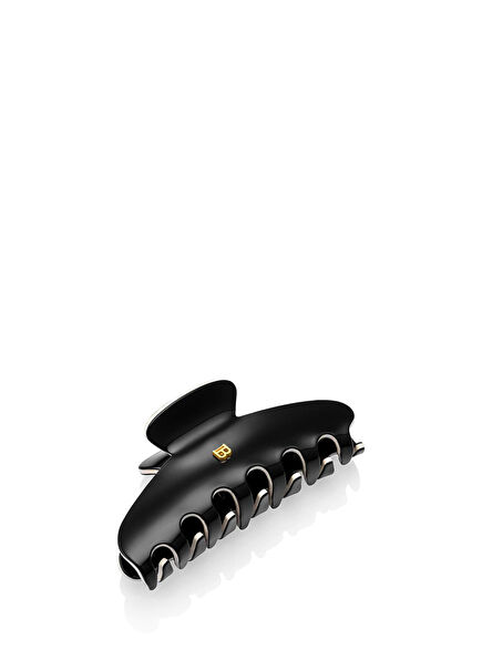 Cellulose Acetate Pince A Cheveux Siyah Büyük Boy Kadın Toka