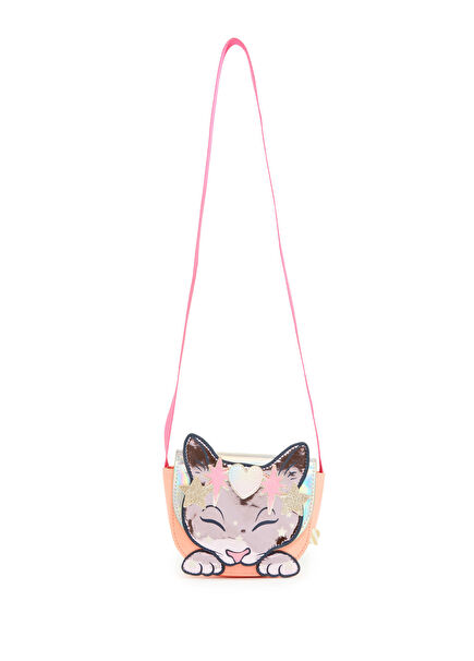 Pembe Figür Detaylı Kız Çocuk Çanta