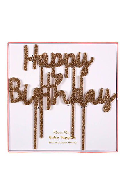 Happy Birthday Acrylic Cake Ornament