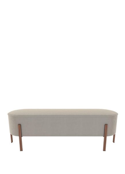 Puffoso Cream Bouquet Fabric Bench