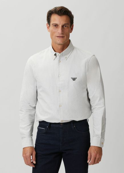 Blue Stripe Patterned Shirt