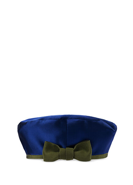 Craving Blue Taffeta Women Beret Hat