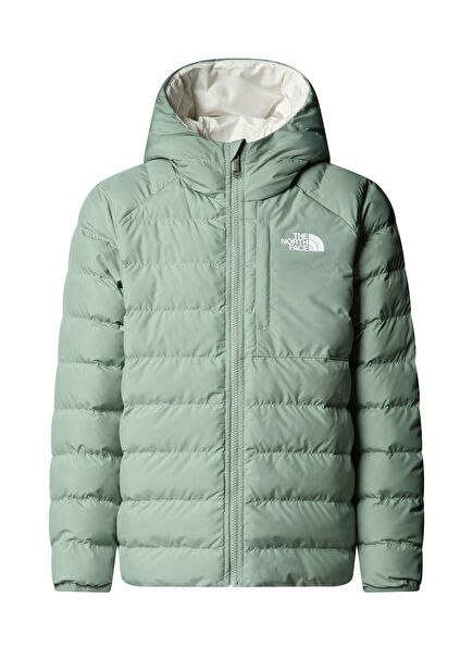 Perrito Su Yeşili Çift Taraflı Unisex Çocuk Mont