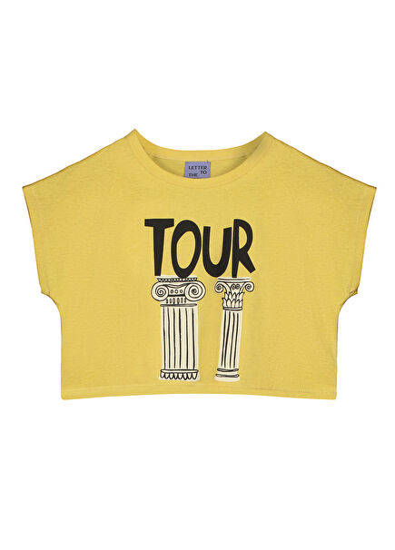 Lyon Yellow Unisex Kids Organic Cotton T-Shirt
