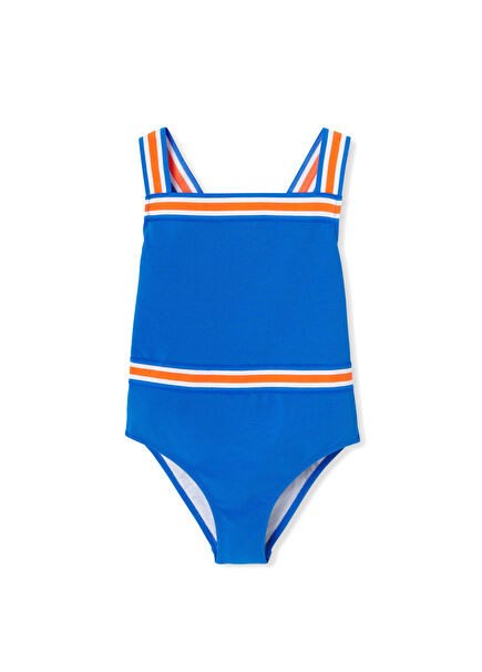 Blue Girls' Swimsuit