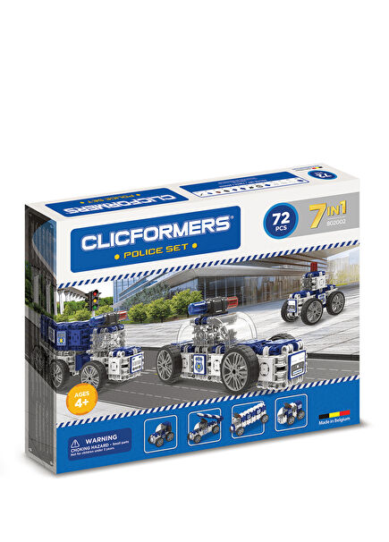 Police Set 72 Piece Toy Police Car Construction Set