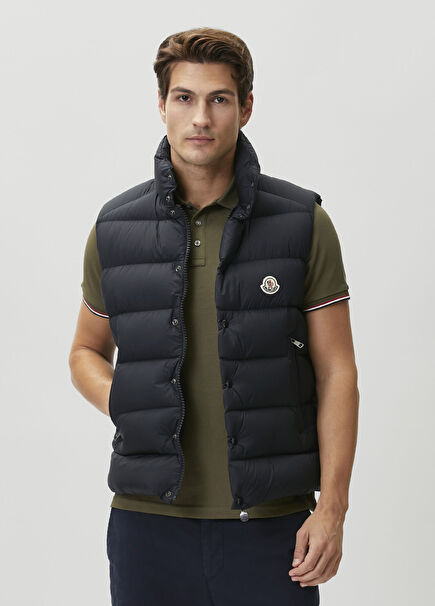 Navy Blue Puff Vest