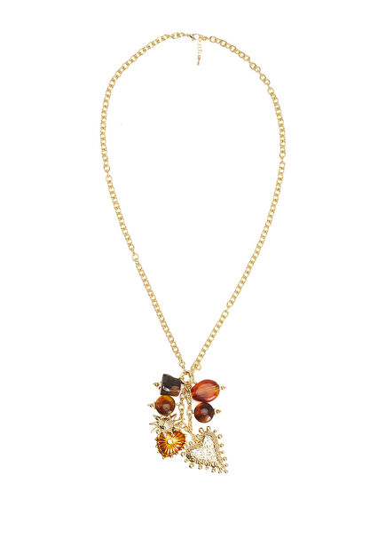 Gold Charmed Women's Necklace