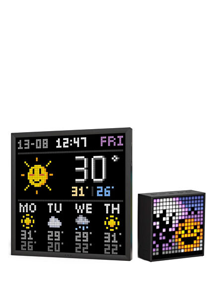 Timebox Evo Bluetooth Hoparlör ve Pixoo-64 Led Ekran Seti