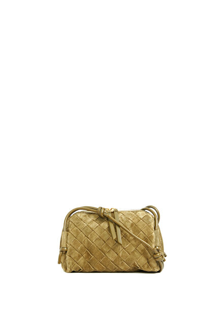 Concert Pouch Haki Kadın Deri Çanta