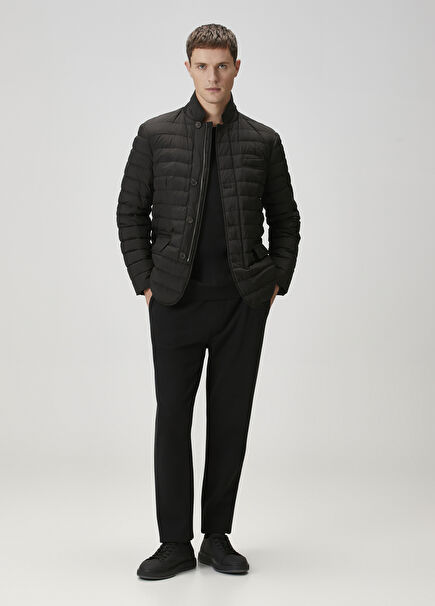 Siyah Beli Kordonlu Eşofman Altı