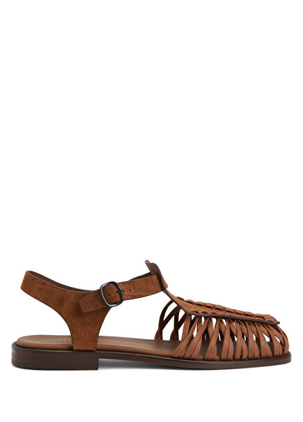 Alaro Tan Men's Leather Sandals