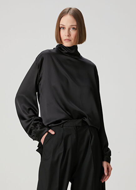 Black Back Detail Blouse