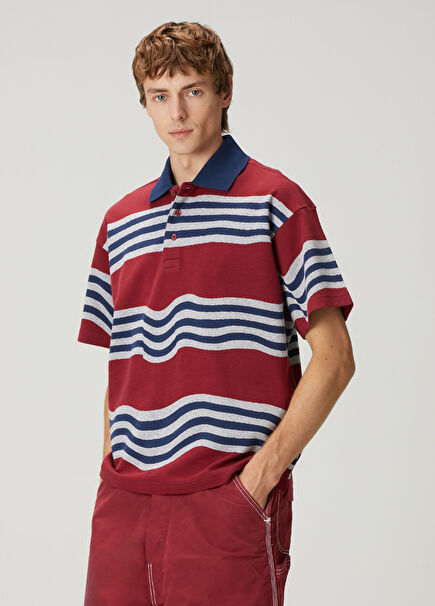 Ego Multicolored Polo Neck T-Shirt