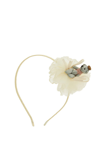 Lush Ecru Girls Hair Band