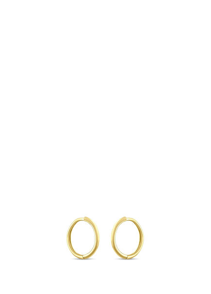Medium 14 Carat Gold Women's Hoop Earrings