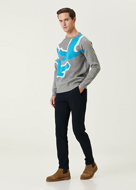 Lacivert Beli Kordonlu Spor Pantolon