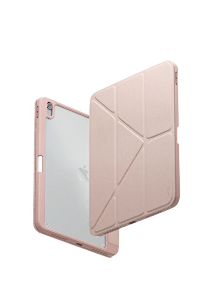 Moven iPad 2025 10.9 10. Nesil Standlı Pembe Tablet Kılıfı