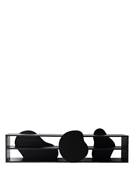 Fluida Black TV Stand